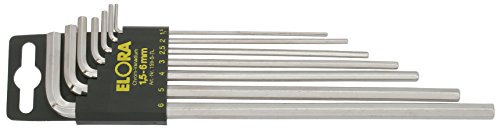 Elora Winkelschraubendreher-Satz, lang, 9-teilig 1,5-10 mm mit SB-Halter, 1 Stück, 159S-9L