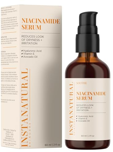 InstaNatural Niacinamide 5% Face Serum - Vitamin B3 Anti Aging Moisturizer for Skin - Diminishes Appearance of Acne, Breakouts, Wrinkles, Fine Lines, Dark Spots, Age Spots & Hyperpigmentation - 60 ml