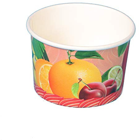 Eisbecher aus Hartpapier Pappe Pappbecher für Eiskrem Einweg Eisbecher verschiedene Größen 1000-2000 Stück (190ml ⌀85mm 50mm hoch 1000St)