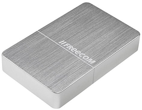 Freecom mHDD Desktop Drive I 4 TB I silver I Extern hårddisk i metall I USB 3.0 I extern hårddisk I för Windows & Mac OS X I bärbar hårddisk I reptålig och okrossbar