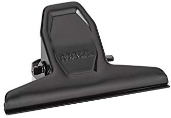 Papier-Klemmer MAULpro, verwindungssteif, Stahl, 75 mm Breite, 20 mm Klemmweite, schwarz