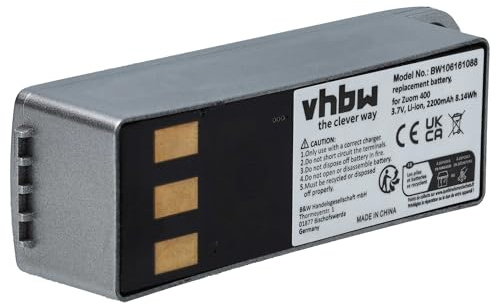 vhbw Akku kompatibel mit Garmin Zumo 450, 400, 550, 500, 500 Deluxe GPS Navigation Navi (2200 mAh, 3,7 V, Li-Ion) - Ersatz für 010-10863-00, 011-01451-00