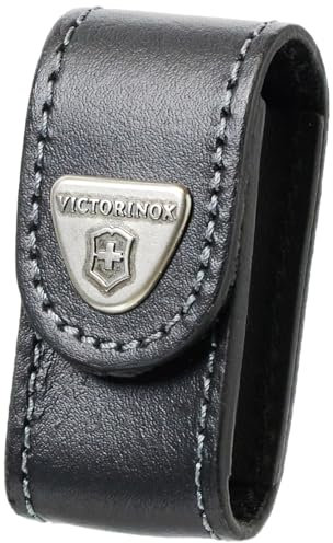 Victorinox, Gürteletui Leder, schwarz, Accessoires für Taschenmesser, Outdoor, Multifunktion
