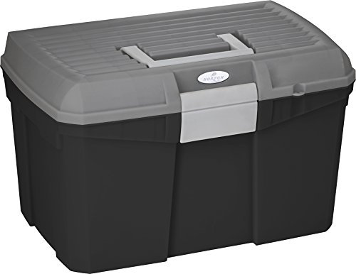 Norton 700004 Tack Box, schwarz/grau, 40 x 27.5 x 24.5 cm