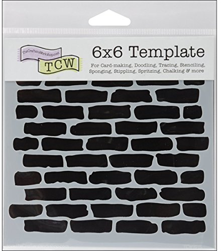 Crafters Workshop Crafter's Workshop Template, 6 by 6-Inch, Bricks