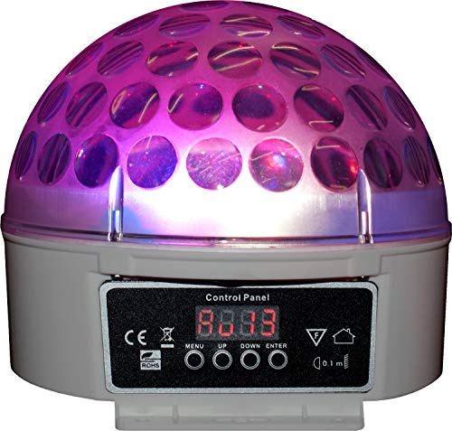 Blizzard Lighting Snowball 4 X 3 Watt 4 Color Mirror Ball Type Effect