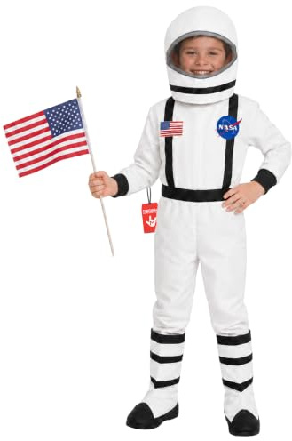 Fun Shack Disfraz Astronauta Niño, Disfraz Espacial Halloween Niño, L