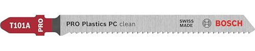 Bosch Professional 3x Hojas de sierra de calar T 101 A Special for Acrylic (para Placas de plástico y policarbonato, accesorios Sierra de calar)