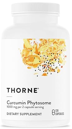 THORNE - Curcumin Phytosome 1000 mg (Meriva) - Clinically Studied, High Absorption - Supports Healthy Inflammatory Response in Joints, Muscles, GI Tract, Liver, Brain & Nerves* - 60 Servings