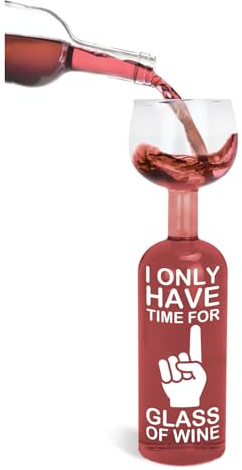 BigMouth Inc. Wine Bottle Glass Holds a Full Bottle Funny Novelty Gifts for Wine Lovers Giant Drinking Glass for Adults