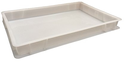 Plastic Stacking Food Grade Pizza Dough Bakery Euro Trays - Commercial Quality! 12 Litre Stackable HDPE Containers - Chemical Resistant (10)