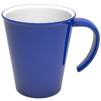 Ornamin Mug 300 ml Blue (Model 1201) / coffee mug, reusable mug, tea cup, camping mug, sturdy plastic mug