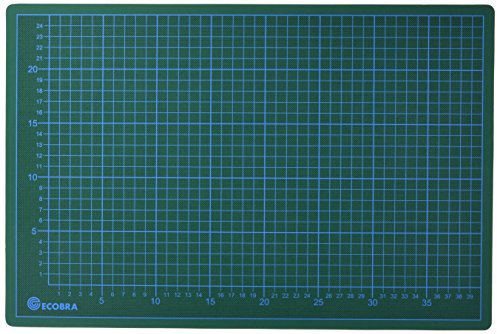 ECOBRA - 704530 Profi Cutting-Mats 5-lagig in 45x30cm - Grün/Schwarz