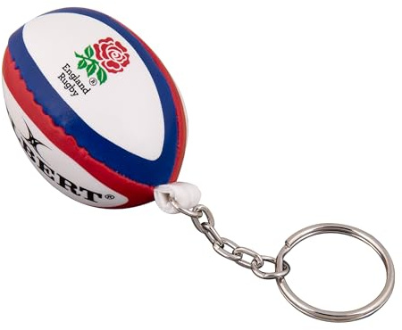 Gilbert Rugby Ball Keyring (England)