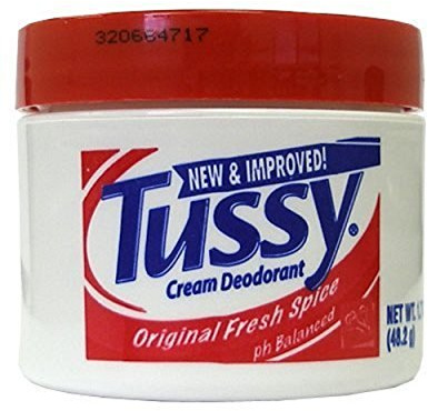 Tussy Deodorant Cream, Original - 1.7 Oz (4 Pack)