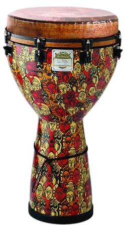 REMO Djembe, MONDO(TM), Key-Tuned, 12 x 24, SKYNDEEP® FIBERSKYN®, Contour Tuning Brackets, Multi-Mask Finish
