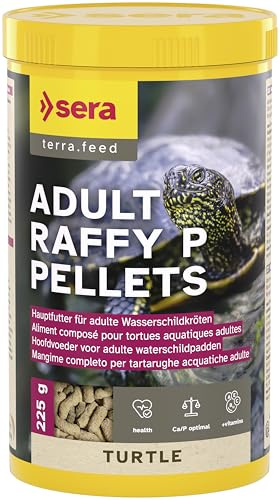 sera Turtle Adult Raffy P Pellets 1.000ml (220g) | Aliment Principal pour Tortues Aquatiques Carnivores Adultes | Nourriture Tortue d'eau | Pellets Riches en protéines | Reptiles et Amphibiens
