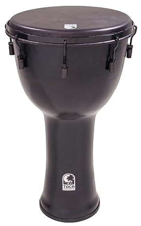 Toca SFDMX-14BMB Freestyle Black Mamba Mechanically Tuned 14-Inch Djembe with Bag
