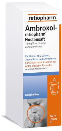 Ambroxol-ratiopharm Hustensaft: Schleimlöser für die Bronchien - erleichtert das Abhusten von zähem Schleim, 100 ml