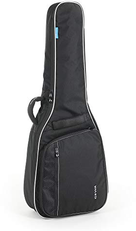 GEWA Gitarren Gig Bag Economy 12mm für Konzertgitarre 3/4 - 7/8, schwarz (reißfest und wassergeschützt, 12mm Polsterung, Luxus Rucksackgurte, großes Zubehörfach) 212110