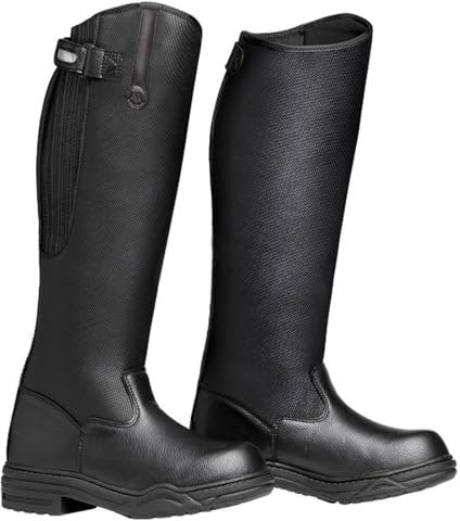 MTN HORSE Rimfrost Rider III TallWide, Color: Black, Size: 8W (308003BLK-08W)