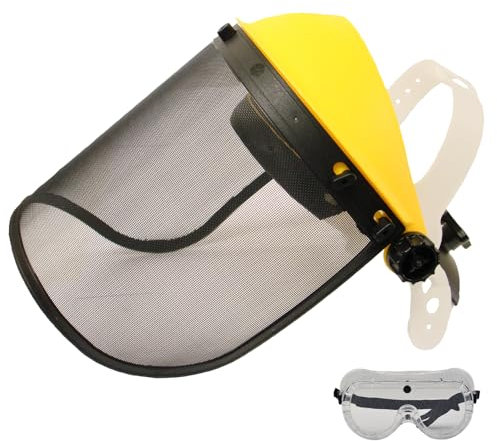 Face Shield Mesh Visor & Browguard Ideal For Brushcutter Strimmer Trimmer Shield
