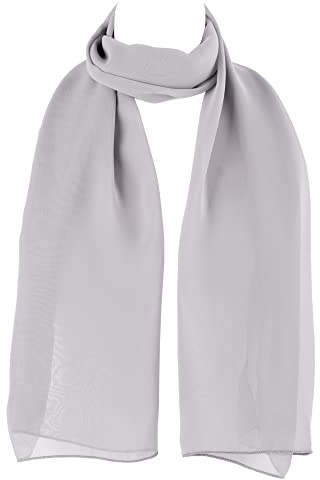 Hat To Socks Écharpe Femme Premium en Mousseline Fabriquée en Corée – Étole Légère et Transparente, Châle Élégant et Doux pour Toutes les Saisons (Gris)