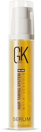 GK HAIR Global Keratin 100% Organic Argan Oil Anti Frizz Hair Serum (0.34 Fl Oz/10ml) Styling Glättung Kräftigung Hydratisierung & Ernährung Hitzeschutz Glanz Frizz Control Dry Damage Hair Repair
