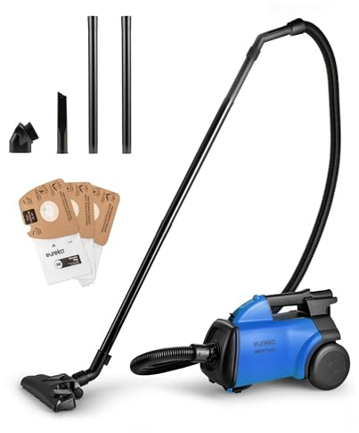 Eureka Bagged Canister Vacuum Cleaner, 3670H w/ 2bags, 3670h-blue