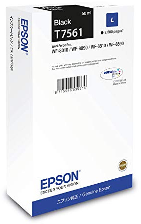 Epson T7561 Black Genuine, Ink Cartridge DuraBrite Ultra