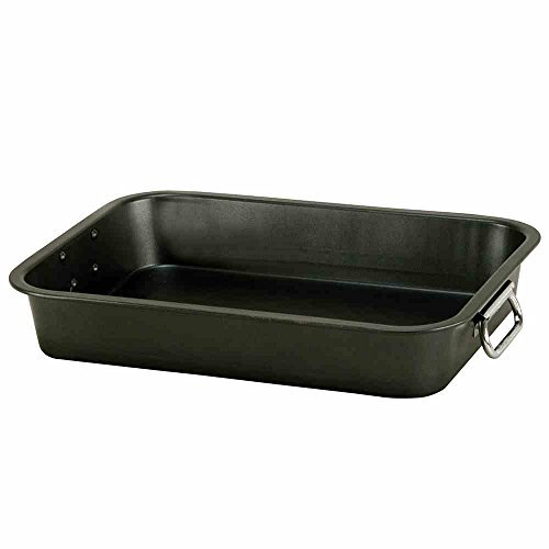 Krüger Karl Grill- und Auflaufform CARBON 40 cm mit Antihaftbeschichtung, 39 x 29 x 6.5 cm, Anthrazit