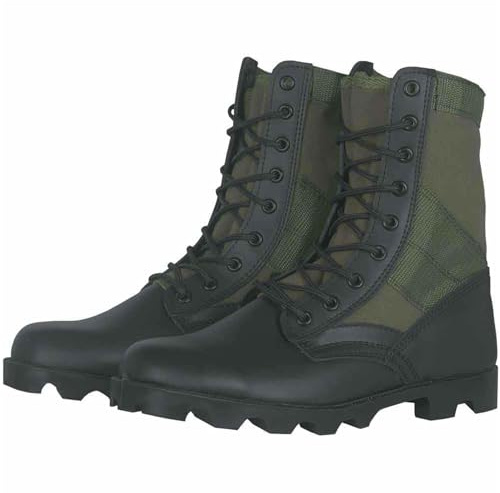 FOX OUTDOOR PRODUCTS Vietnam Jungle Boot, Olive Drab, Size 9