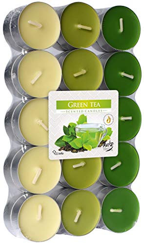 Bispol Duftkerzen 30er Pack, Grüner Tee
