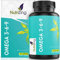 Omega 3 6 9 Olio di Pesce Puro - Con Olio di Lino, Olio di Semi di girasole e Vitamina E - 1000mg per uomini e donne - 90 capsule da NutriZing
