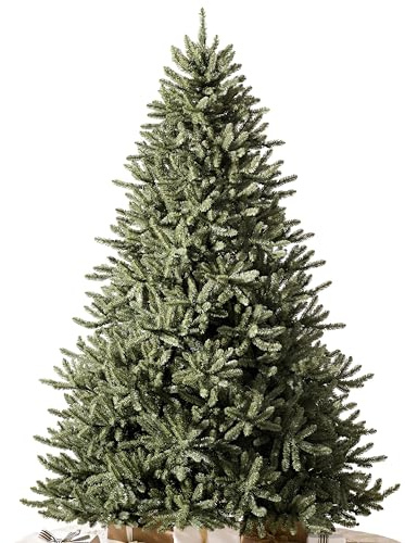 Balsam Hill 7.5 ft Unlit Classic Blue Spruce - Artificial Christmas Tree with 2,960+ Tips, Premium Stand & Easy Assembly for Indoor Holiday Decorating
