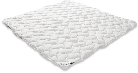 Badenia Bettcomfort Spannauflage Lavetta, 200 x 200 cm, weiß