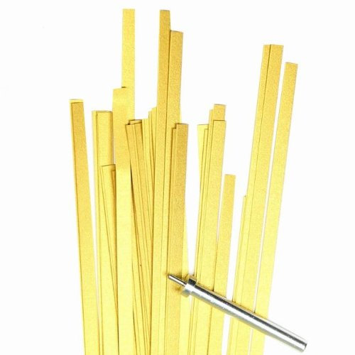 Karen Marie Klip: Quilling Papierstreifen Luxus Supergold, 5x450mm, 120 g/m2, 200 Streifen Big Pack