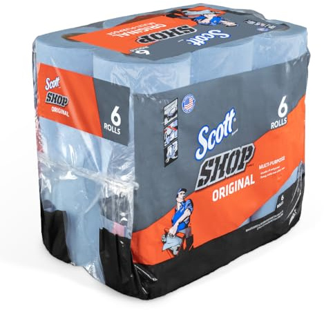 Scotts Kimberly Clark 75146 Blue Shop Towels On A Roll Bundle44; 6 Pack