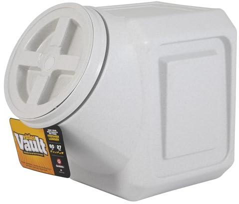 Gamma2 Vittles Vault Stackable Dog Food Storage Container with Sealing Lid, Up to 60 lbs Dry Pet Food Storage Container, USA-Made - [14.5 L x 19 H]