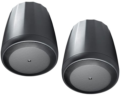 JBL Professional C65P/T Compact Full-Range Hanging Pendant Speaker, 8 Ohm or 70V, 5.25-Inch. Black, Sold as Pair