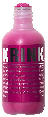 Krink K-60 - Pennarello per graffiti artistici, colori vivaci e opachi, per tela, metallo, vetro, carta e molto altro ancora, a base di alcool, permanente, per graffiti Mop Krink Paint Marker per