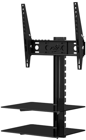 AVF ESL422B LCD TV Wall Bracket & Glass AV Shelves 25-40
