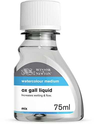 Winsor & Newton Watercolor Medium, Ox Gail Liquid, 75ml (2.5-oz) bottle