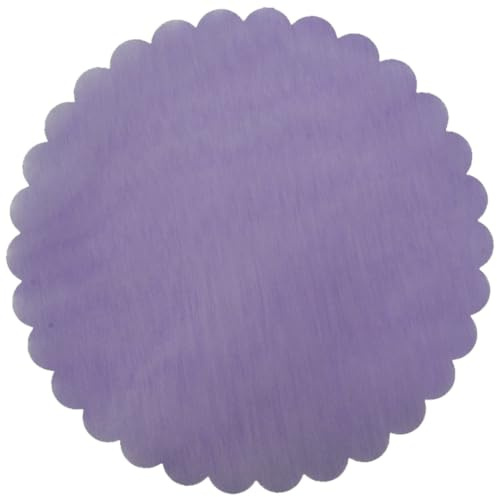 50 PEZZI TULLE VELETTI VELO FATA BOMBONIERA CONFEZIONE DA 50 VELI MATRIMONIO DIAMETRO 24 CM (LILLA)
