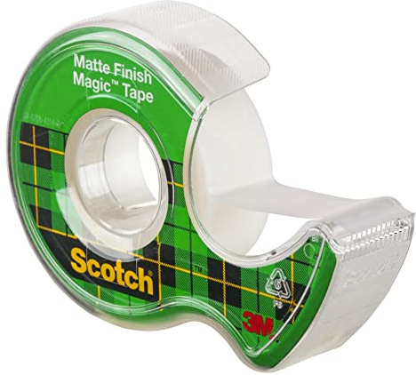 Self-adhesive Tape Scotch Magic (890; 8-1975), matt, with dispenser, 19mm, 7,5m