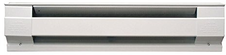Cadet F Series 30 Electric Baseboard Heater (Model: 2F500W, Part: 09950 ), 1710/1280 BTU, 240/208 Volt, 500/375 Watt, White