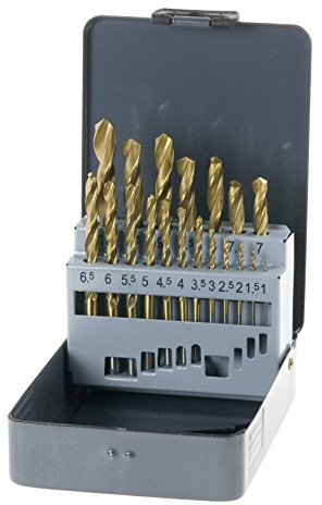 kwb KRAFTIXX HSS Titan Bohrer-Set, 19-teilig, Ø 1 bis 10 mm (Steigung 0,5 mm)