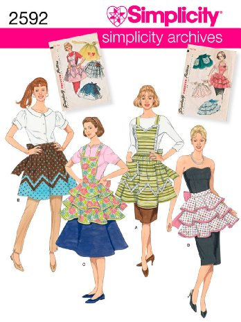 Simplicity A S-M-L Schnittmuster 2592 Schürzen