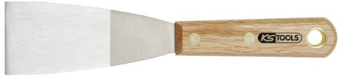 KS Tools 907.2263 EDELSTAHL Spachtel, 50mm, mit Holzgriff