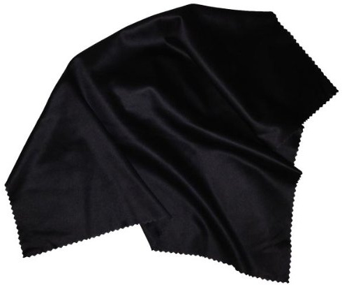 Extra stor mikrofiberduk för rengöring av glasögon – original optiker arbetsduk (extra stor mikrofiberduk av fin specialfiber, 35 x 35 cm, tvättbar)